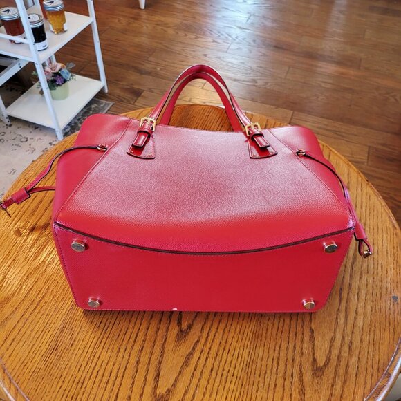 Michael Kors large red leather bag - Picture 5 of 9